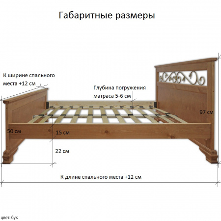 Кровать "Бажена" 